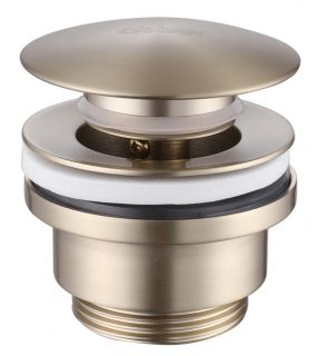 Донный клапан для раковины ABBER AF0011G без перелива золото матовое